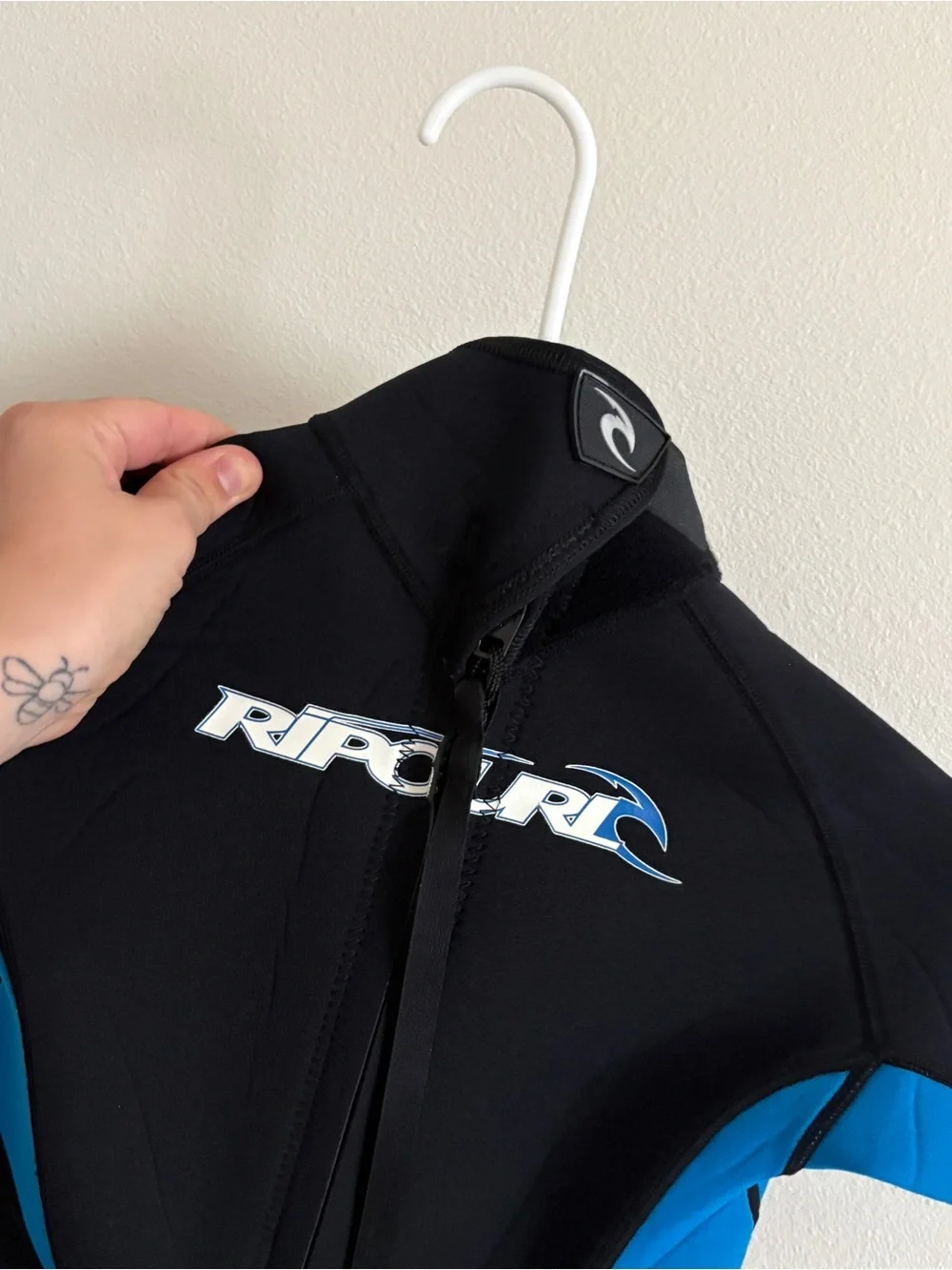Rip Curl Kids Black & Blue Short Sleeve Swim Wetsuit - 12
